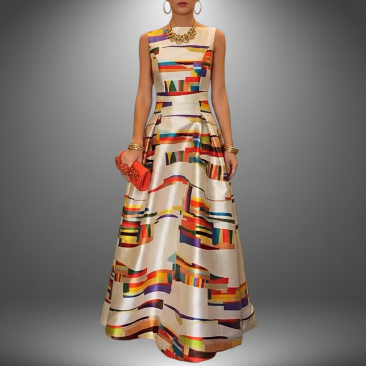 Harriet | Women’s Stylish Colorblock Maxi Dress