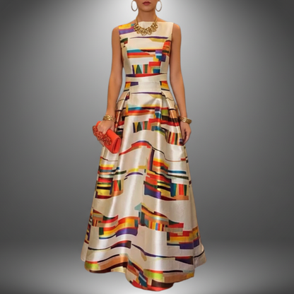 Harriet | Women’s Stylish Colorblock Maxi Dress