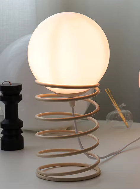 Sphere Lamp | Bauhaus Frosted Glass Table Accent