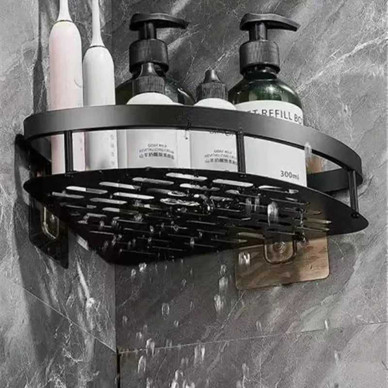 HydroGlide No-Drill Shelf | Sleek Aluminum Corner Design