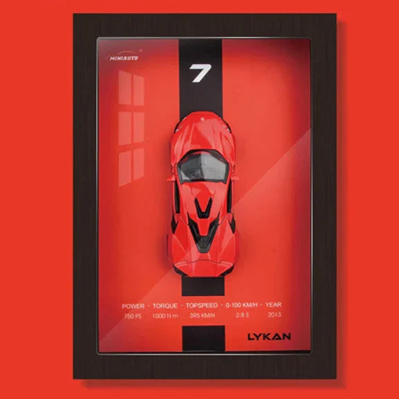 3D Car Model Design | SpeedLine Framed Wall Art