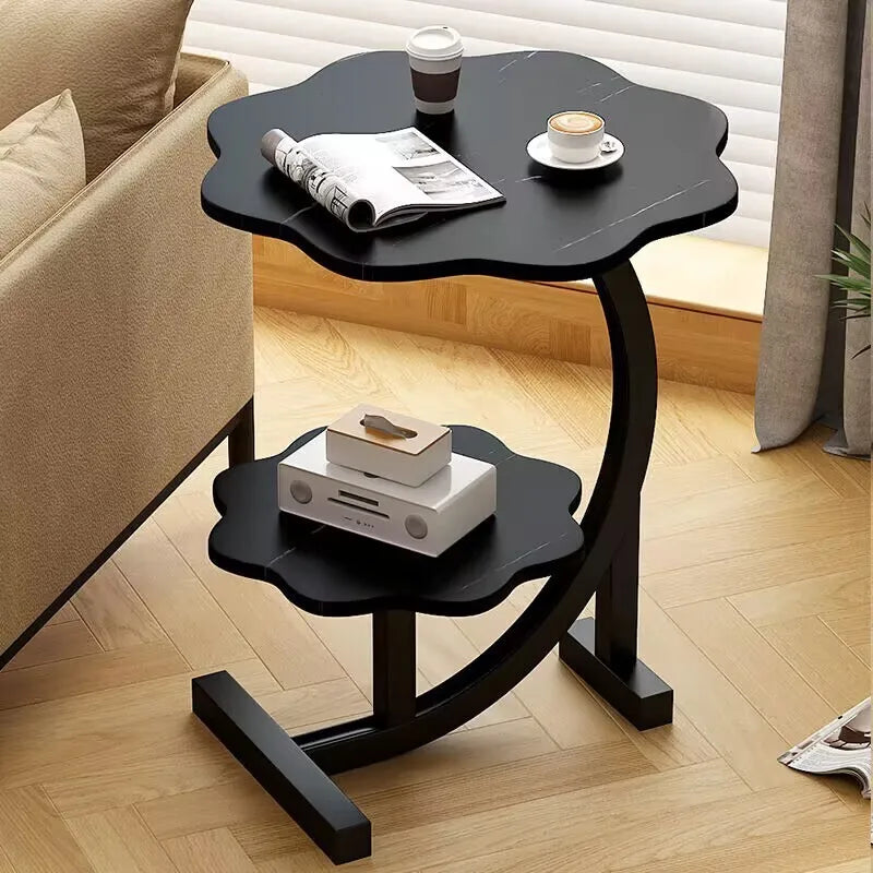 Velmira EleganceFold Dual | Tier Compact Luxe Table