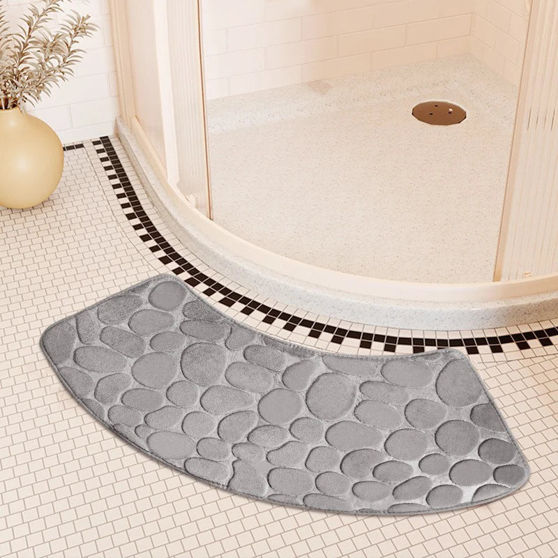 AquaCurve Bath Mat | Non-Slip Ergonomic Design