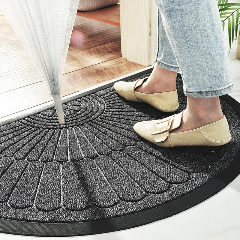 GripGuard Semi-Circle Entry Mat | Durable Rubber Non-Slip