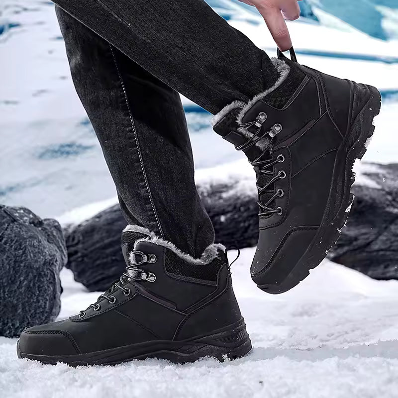 Max | Men’s Lace-Up Ankle Boots with Faux Fur