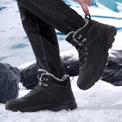 Max | Men’s Lace-Up Ankle Boots with Faux Fur
