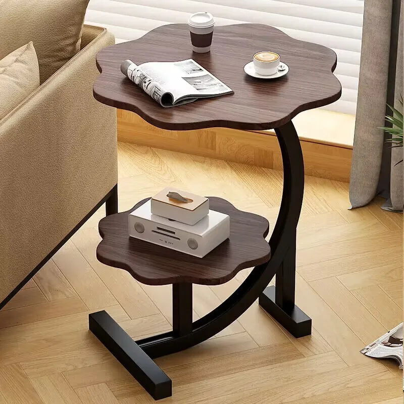 Velmira EleganceFold Dual | Tier Compact Luxe Table