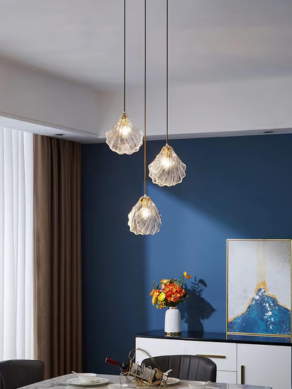 Glass Shell Design | CoastalLume Mini Pendant