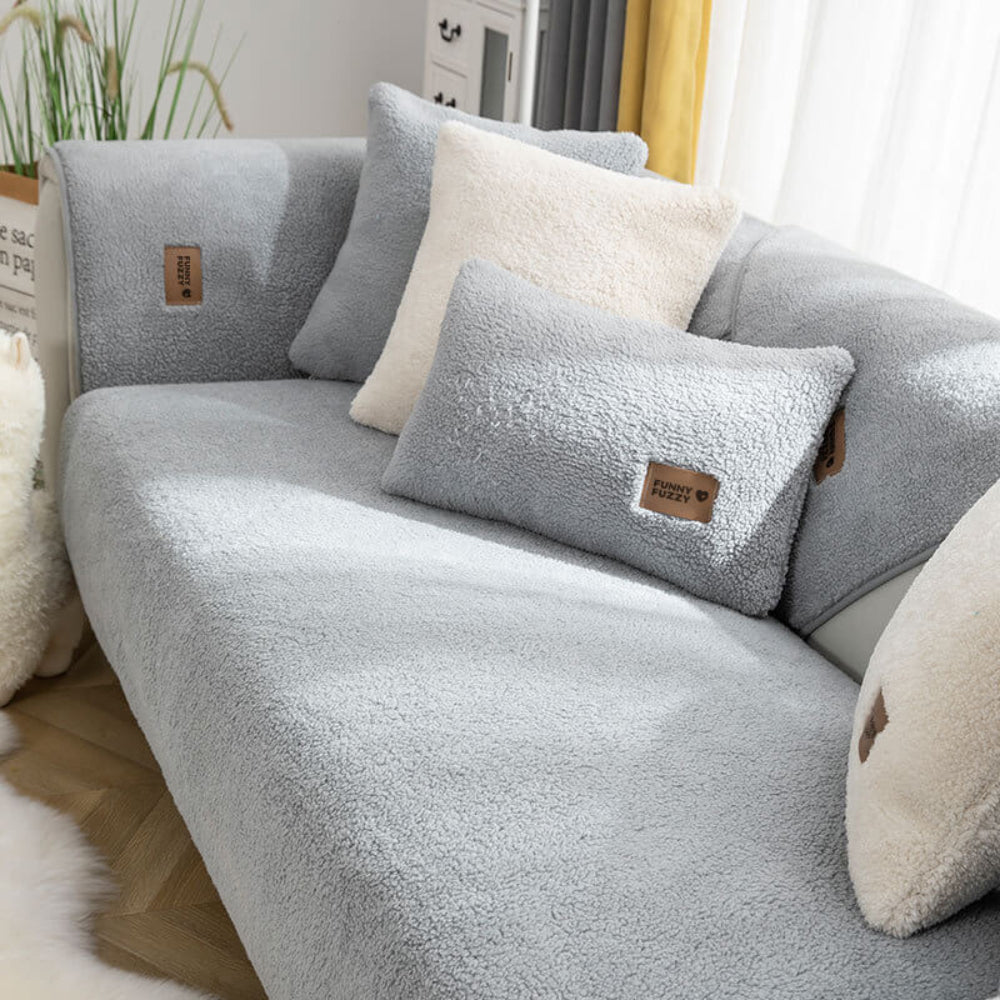 EternaSherpa Couch Cover | Waterproof Non-Slip Cozy Design