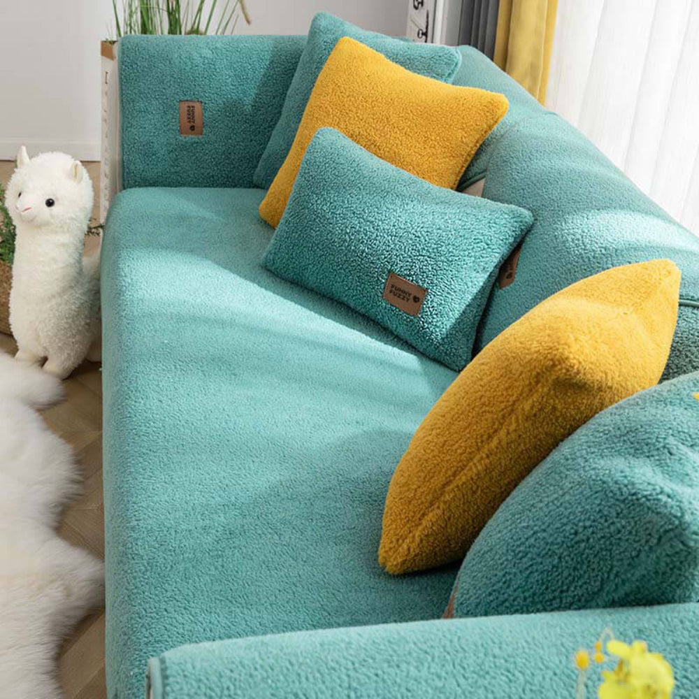 EternaSherpa Couch Cover | Waterproof Non-Slip Cozy Design