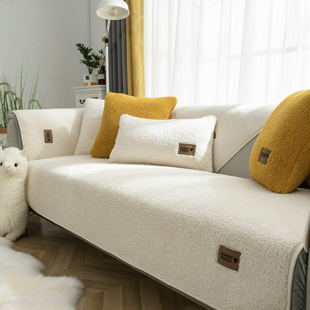 EternaSherpa Couch Cover | Waterproof Non-Slip Cozy Design