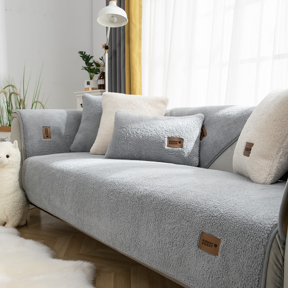 EternaSherpa Couch Cover | Waterproof Non-Slip Cozy Design