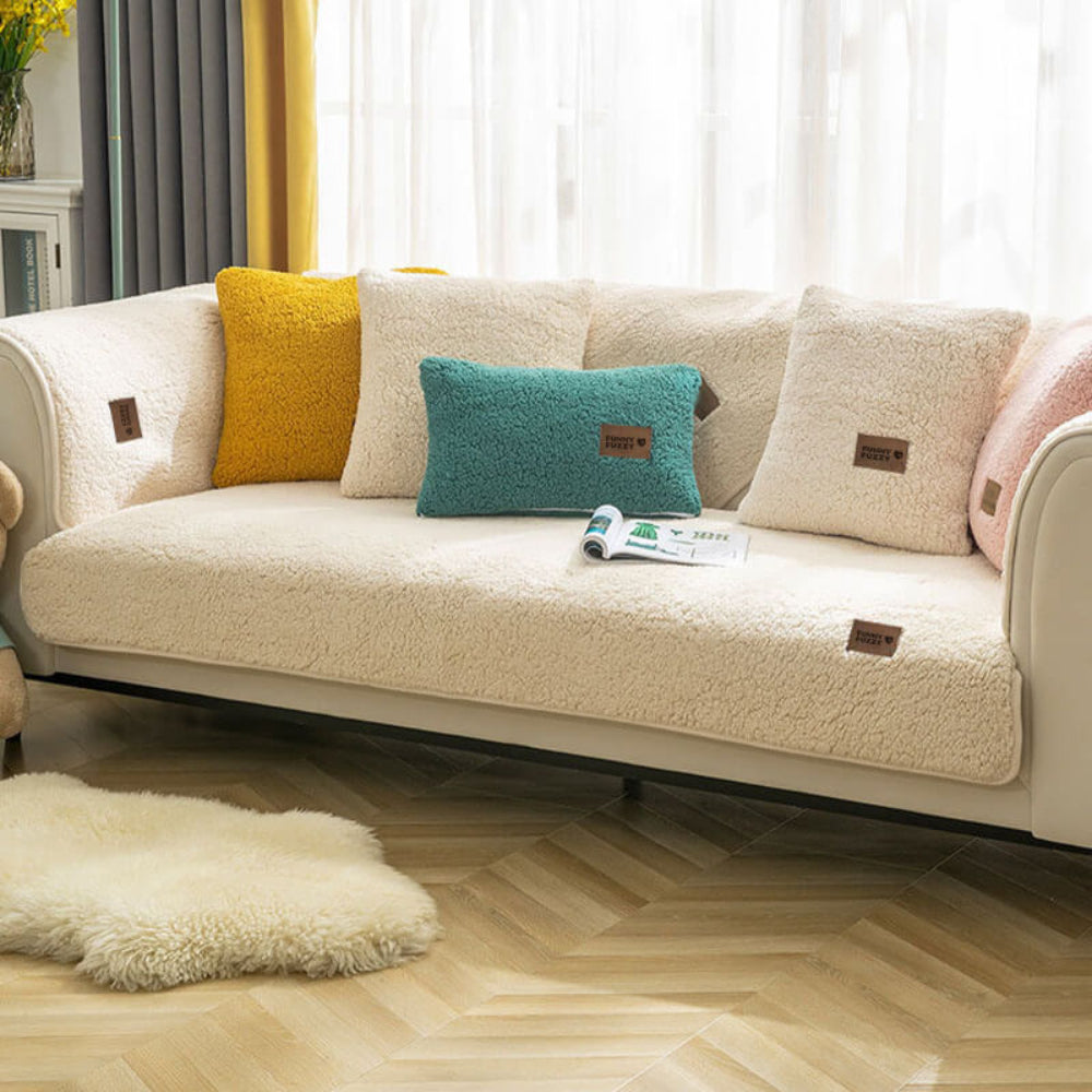 EternaSherpa Couch Cover | Waterproof Non-Slip Cozy Design