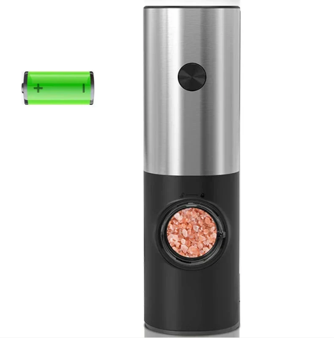 LumoGrind Electric Mill Set | LED-Lit Precision for Salt & Pepper, One-Touch Ease