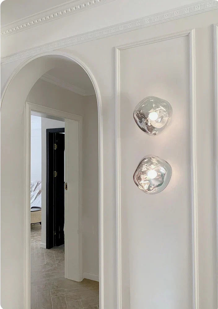 Space Style Elegance | AuroraSphere Glass Wall Light