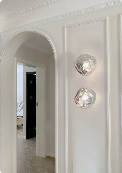 Space Style Elegance | AuroraSphere Glass Wall Light