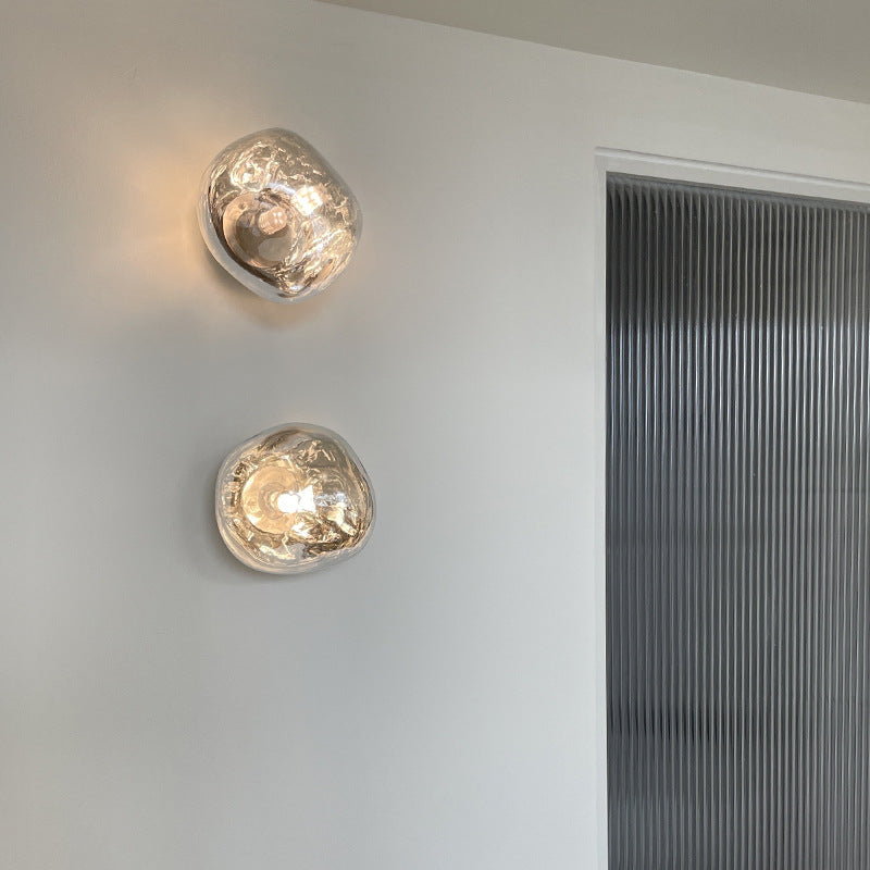 Space Style Elegance | AuroraSphere Glass Wall Light