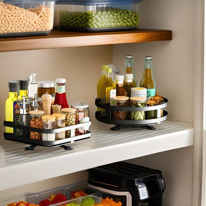 AromaSpin Organizer | 360° Rotating Spice Rack for Kitchen