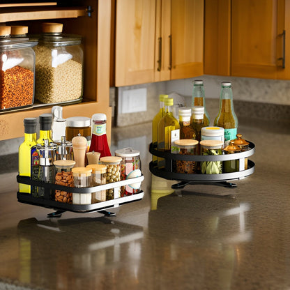AromaSpin Organizer | 360° Rotating Spice Rack for Kitchen