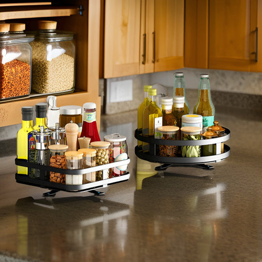 AromaSpin Organizer | 360° Rotating Spice Rack for Kitchen