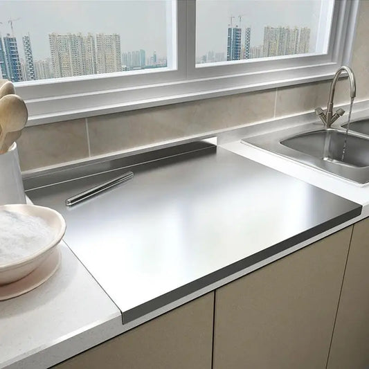 Stainless Steel Chopping Board | SliceGrip Spill Guard Kitchen Surface