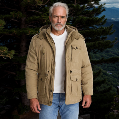 Wyatt | Men’s Utilitarian Hooded Winter Jacket with Pockets