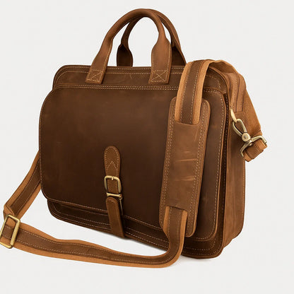 Tavin | Saddlehide Messenger Case