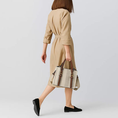 Tessa | Buckled Contrast Handbag