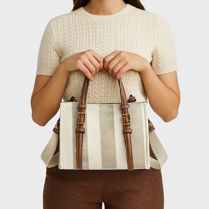 Tessa | Buckled Contrast Handbag