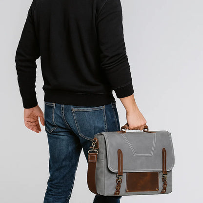 Theo | Canvas Ledger Crossbody