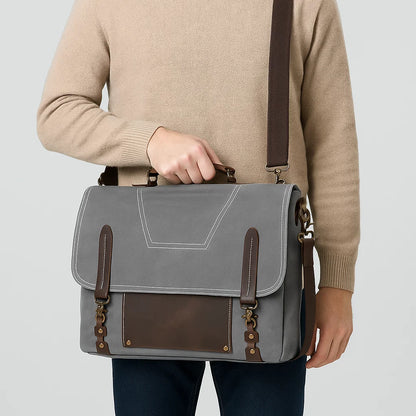 Theo | Canvas Ledger Crossbody