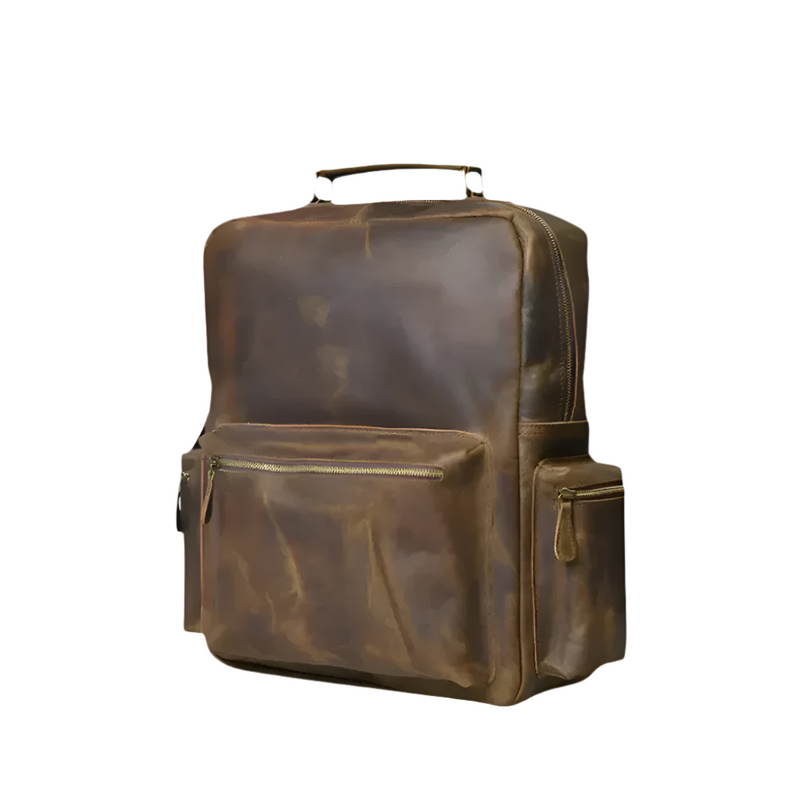Timber | Leather Laptop Travel Backpack-2