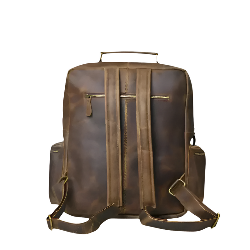 Timber | Leather Laptop Travel Backpack-3