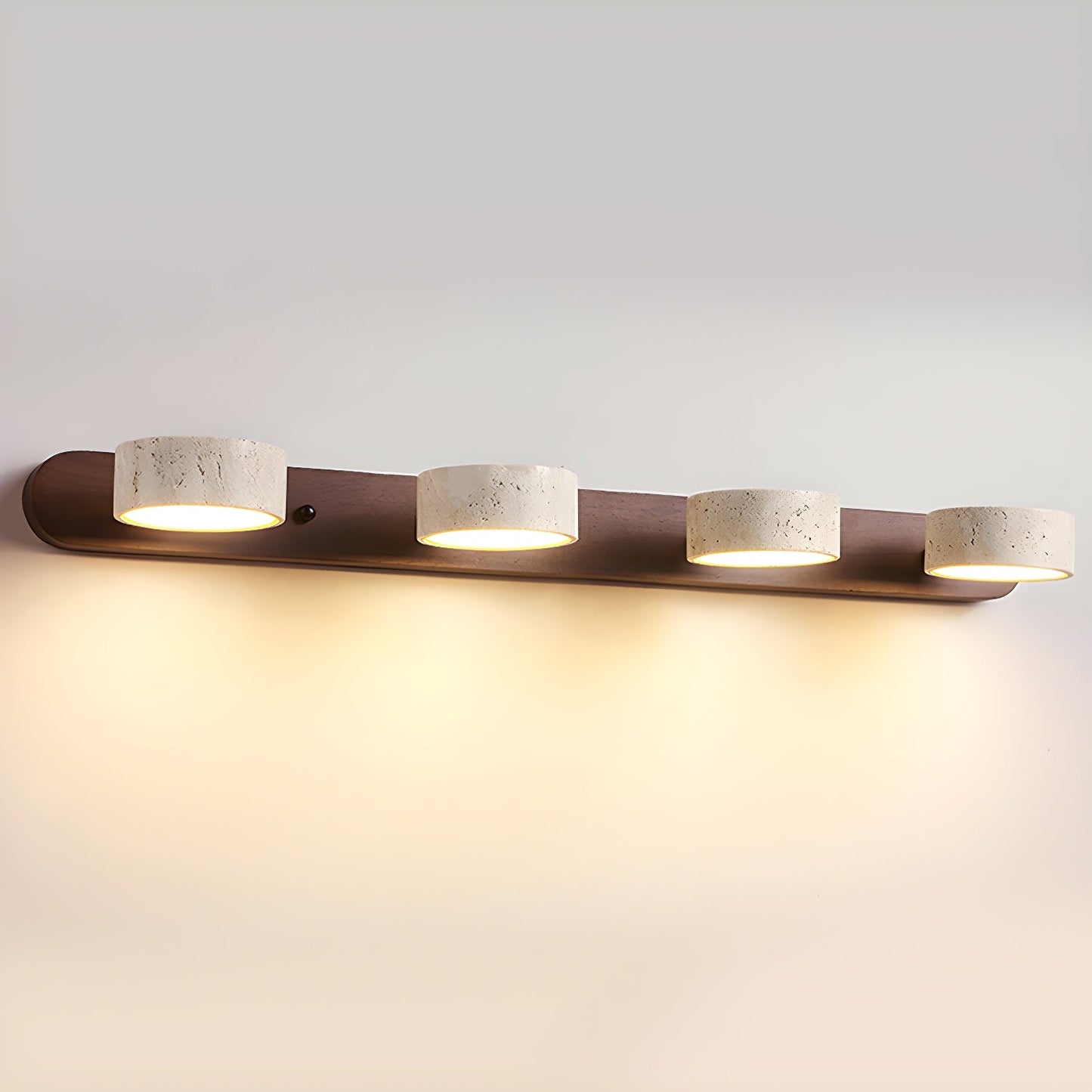 HavenStone Dual Wall Lamp | Travertine LED Illumination