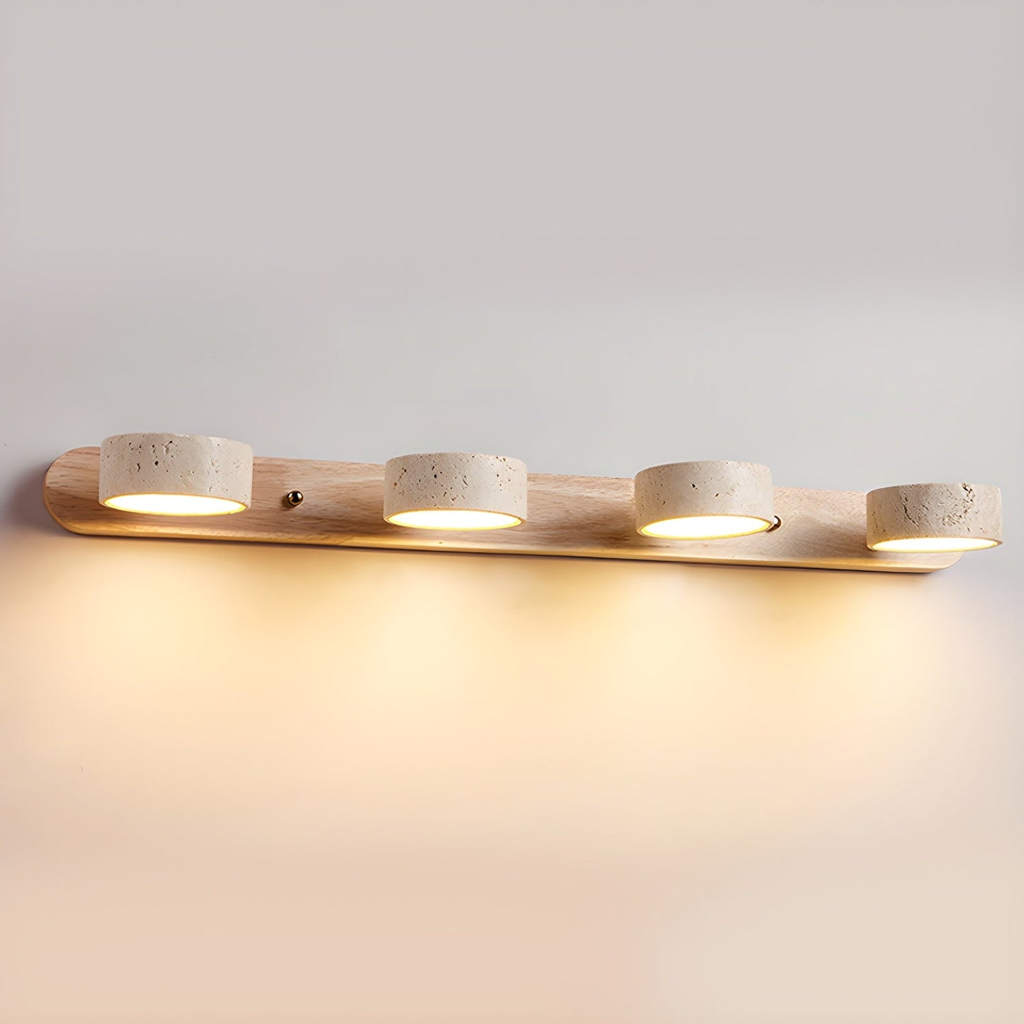 HavenStone Dual Wall Lamp | Travertine LED Illumination