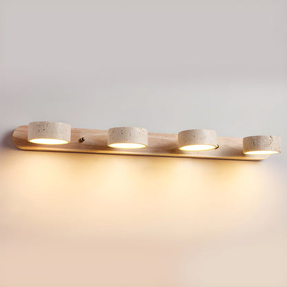 HavenStone Dual Wall Lamp | Travertine LED Illumination