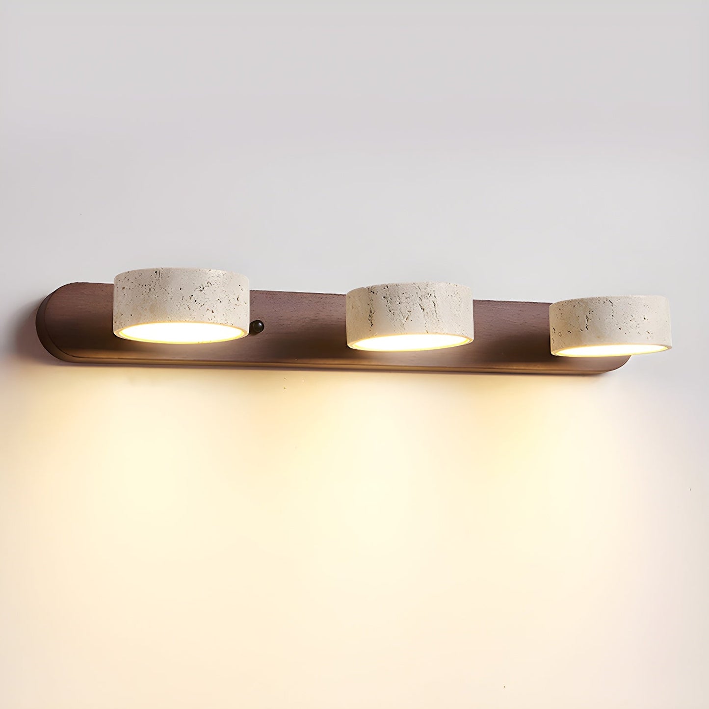 HavenStone Dual Wall Lamp | Travertine LED Illumination