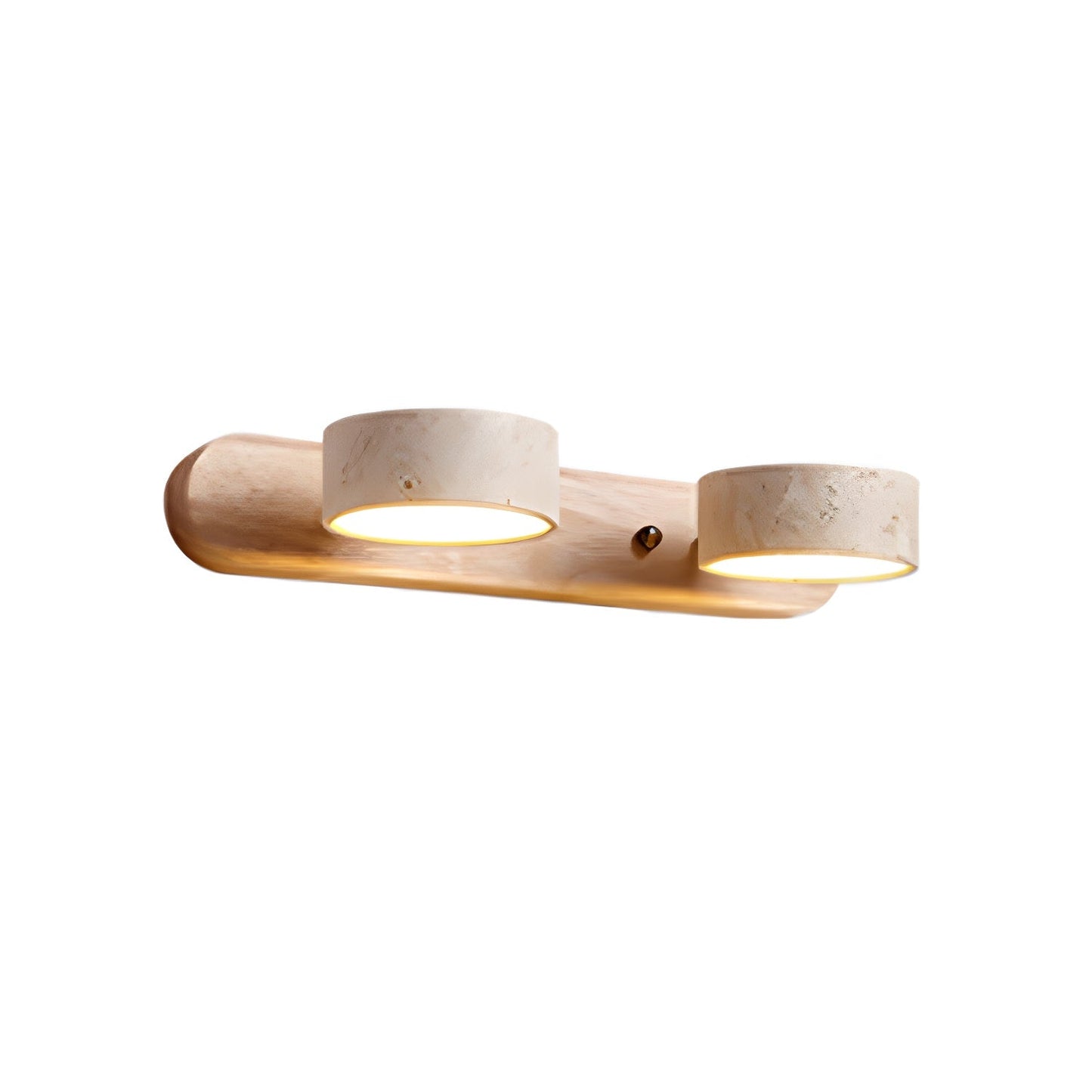 HavenStone Dual Wall Lamp | Travertine LED Illumination