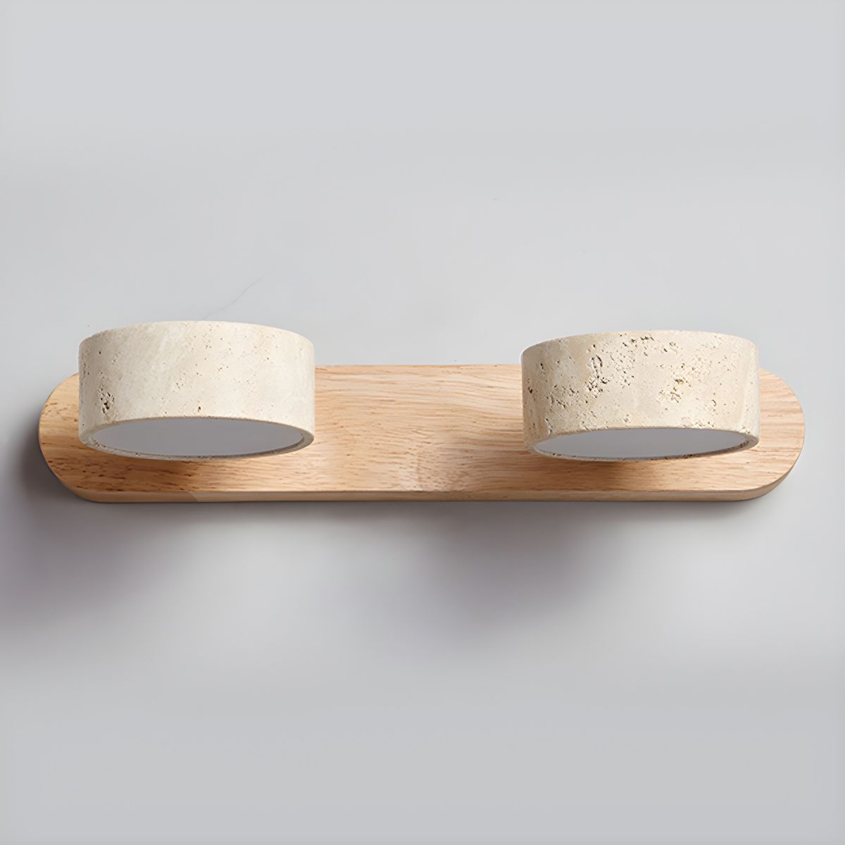HavenStone Dual Wall Lamp | Travertine LED Illumination