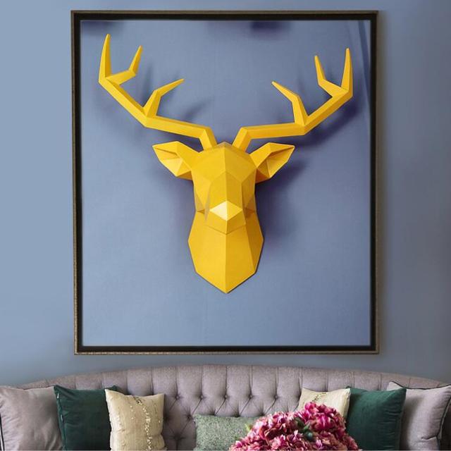 PolarStag Wall Sculpture | Scandinavian Rustic Style