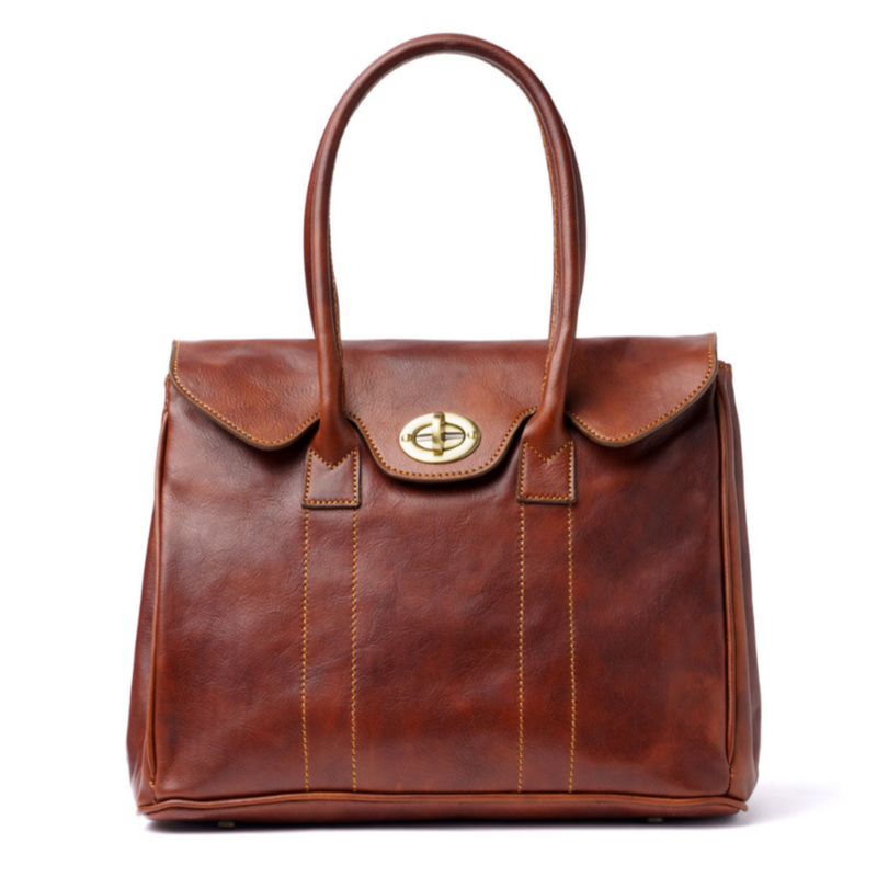 Renata | Sophisticated Turnlock Tote