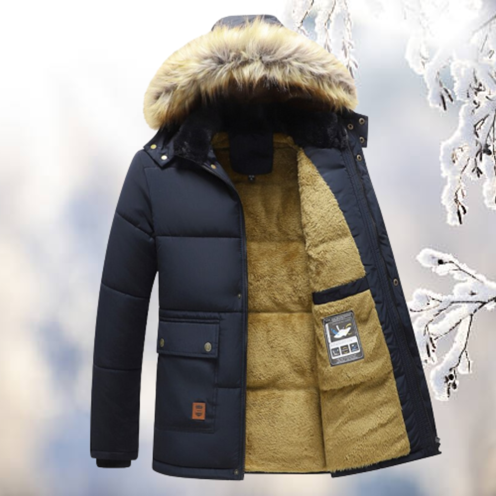 Mason | Men’s Insulated Down Jacket with Fur Hood