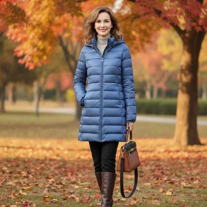 Ruby | Women’s Packable Puffer Coat with Quilted Design