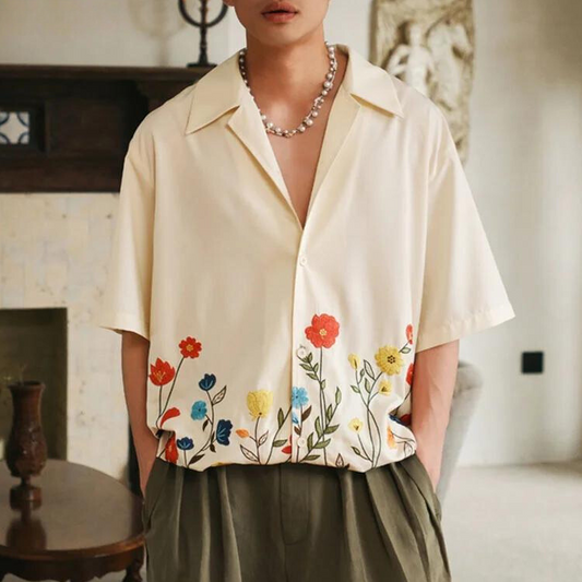 Zac | Men’s Lightweight Floral Shirt for Spring and Summer