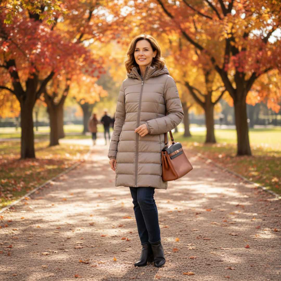 Ruby | Women’s Packable Puffer Coat with Quilted Design