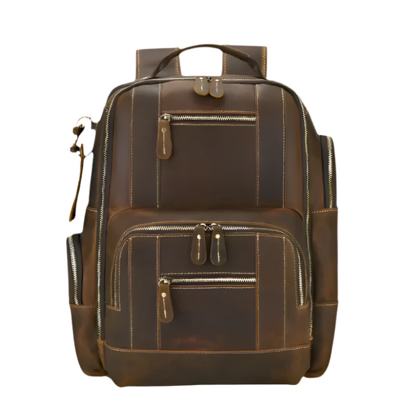Urban Trek | Full Grain Leather Travel Backpack-1