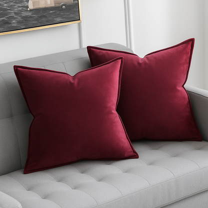 EchoPlush Cushion Cover | Chic Velvet Elegance