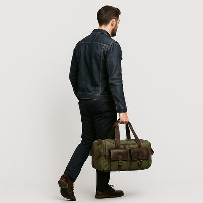 Vintage Duffel Bag | Weekender Bag for Travel