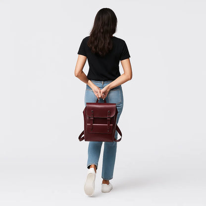 Vivian | Retro Buckle Backpack