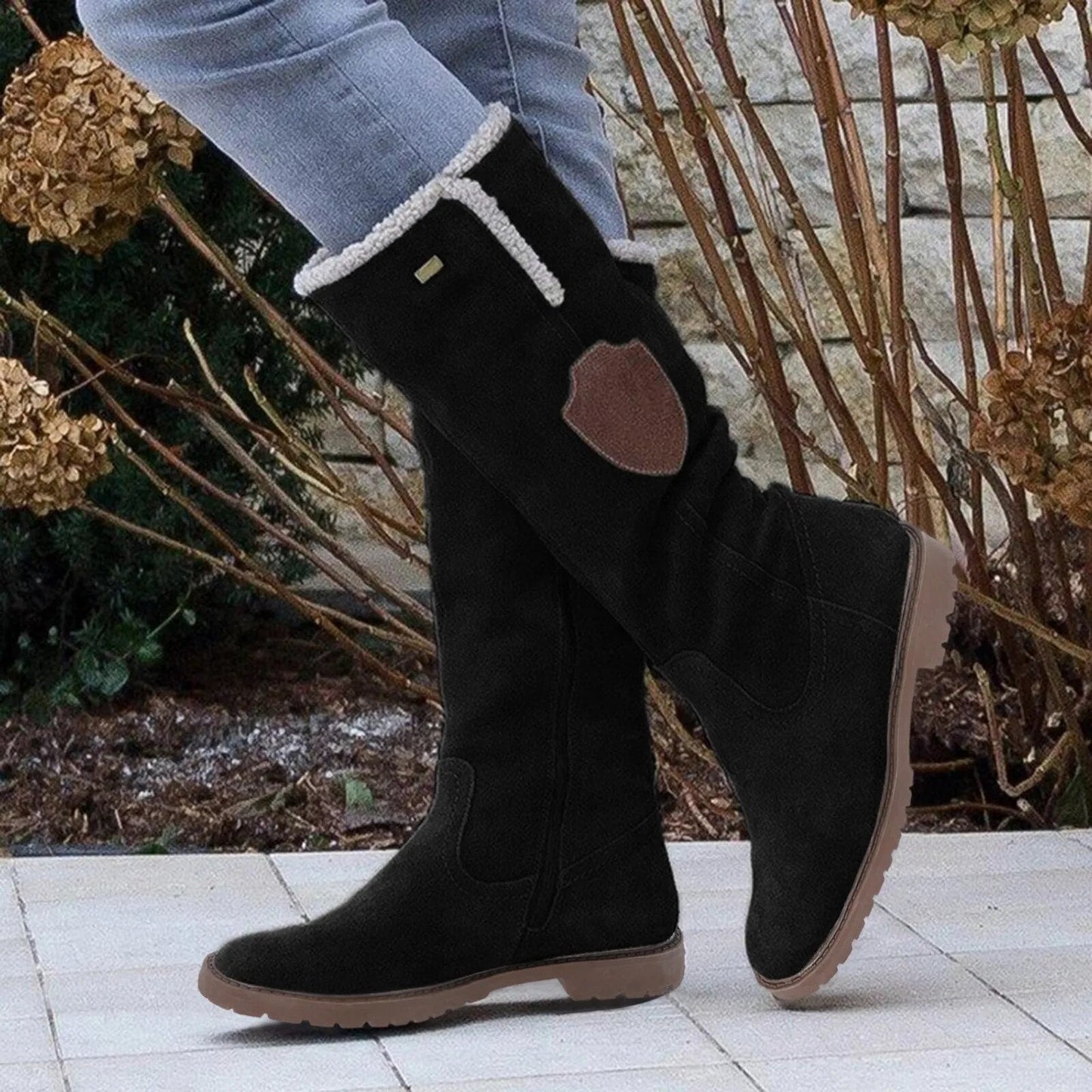 Natalie | Women’s Mid-Calf Boots with Suede-Like Finish